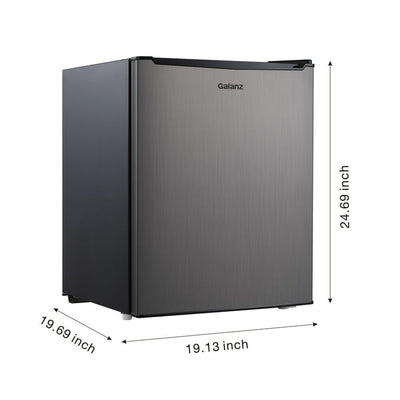 Galanz 2.7 cu ft Single Door Mini Fridge w/ Freezer!! NEW OUT OF BOX, MINOR DENTS FROM SHIPPING(Photo shown)