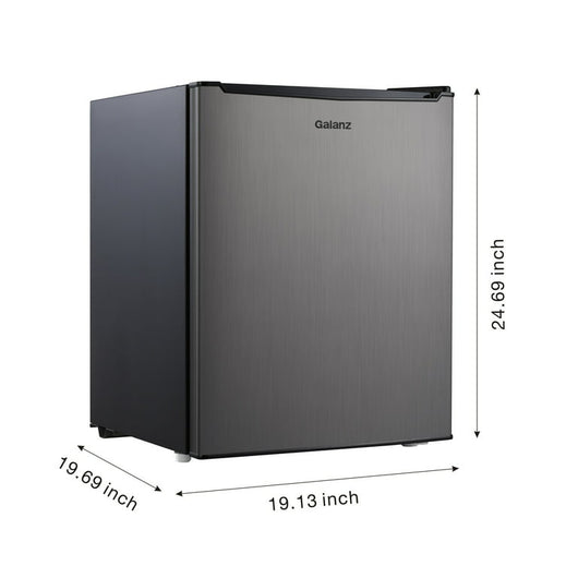 Galanz 2.7 cu ft Single Door Mini Fridge w/ Freezer!! NEW OUT OF BOX, MINOR DENTS FROM SHIPPING(Photo shown)
