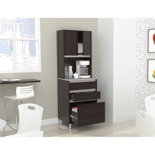 Inval Ambrossia Laminate 2-Door Breakroom Cabinet, Espresso and Grey!

-Brand new in the box 