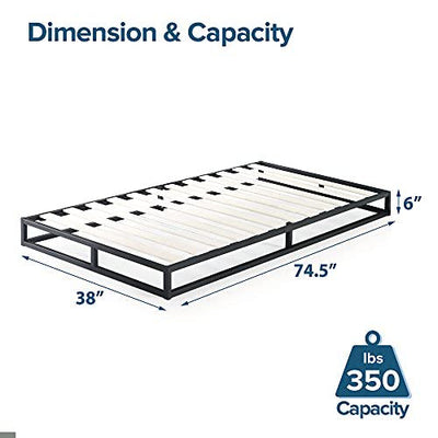 Zinus Joseph 6 Inch Metal Platforma Bed Frame / Mattress Foundation / Wood Slat Support / No Box Spring Needed / Sturdy Steel Structure, Twin!

-Brand new in the box 