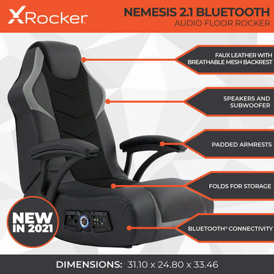 X Rocker Nemesis 2.1 Bluetooth Gaming Floor Rocker!

-Brand new in the box 
