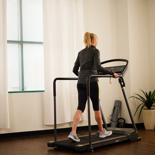 Sunny Health & Fitness Recovery Walking Pad Treadmill Machine, Low Profile Deck, Handrails for Mobility/Balance Support SF-T7857!

-Brand new and assembled, does have very small crack in plastic from shipping, does not affect functionality 