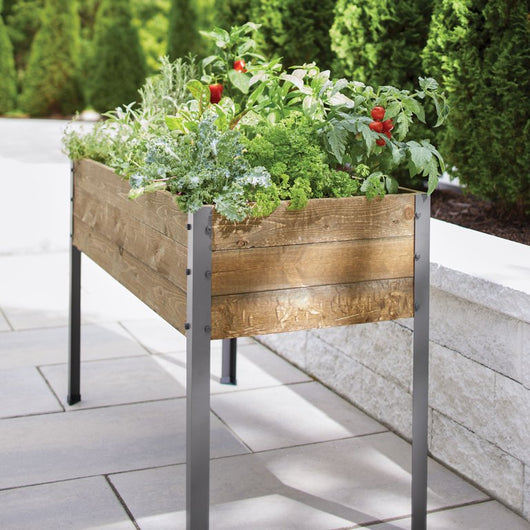 47” Rustic Elevated Planter With Self-Watering Baseboards!

-Brand new in the box 