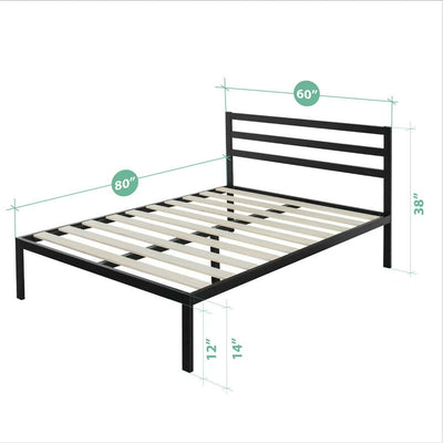 Zinus Mia 38” Metal Platform Bed Frame with Headboard, Queen!

-Brand new in the box