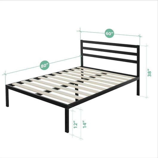 Zinus Mia 38” Metal Platform Bed Frame with Headboard, Queen!

-Brand new in the box