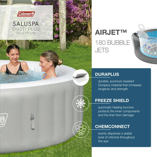 Coleman Tahiti Plus AirJet Inflatable Hot Tub Spa 5-7 person!

-Brand new in the box 
