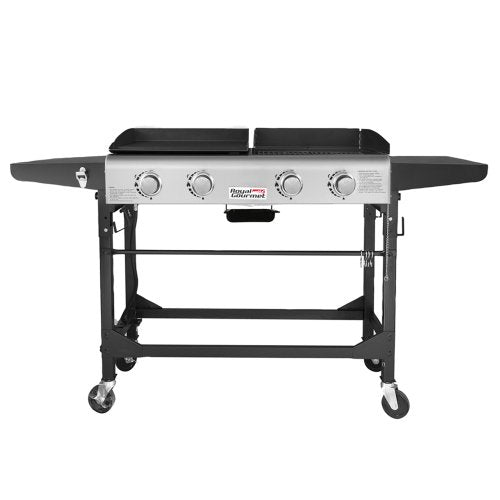 Royal Gourmet GD401 4-Burner Portable Flat Top Gas Grill and Griddle Combo with Folding Legs!

-Brand new in the box