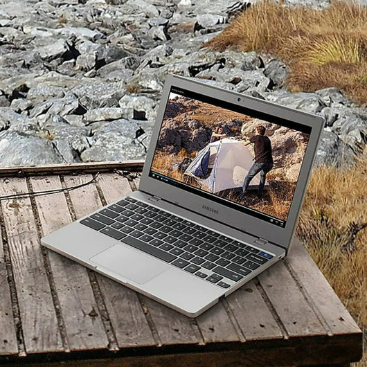 SAMSUNG 11.6" 720p Chromebooks Laptop, Intel Celeron N4020, 4 GB RAM, 32 GB SSD, Chrome OS, Silver, XE310XBA-KC1US!

-Brand new in the box 