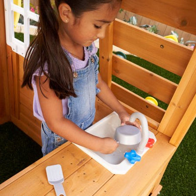 SALVAGE SPECIAL WOODEN PLAY SET!

Kidkraft Castlewood Wooden Play Set!!