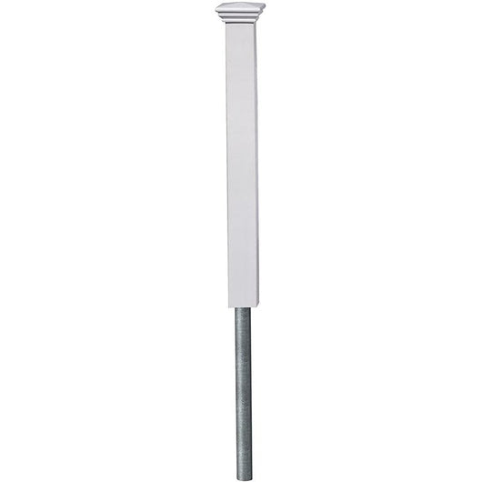 Zippity Outdoor Products ZP19003 Newport Finishing No Dig Vinyl Post, White!

-Brand new in the box