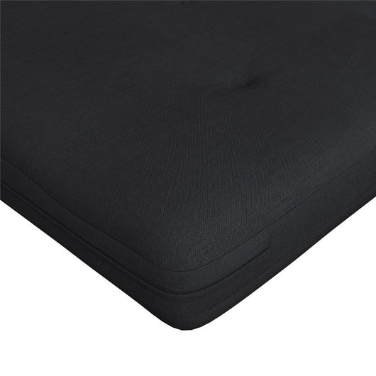 Caddie 6” Thermobonded High Density Polyester Fill Futon Mattress, Full, Black Linen**New in box** (Mattress Only)