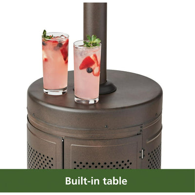 Mainstays 48,000 BTU Mocha Powder Coat Finish Propane Gas Outdoor Patio Heater!  -Brand new in the box
