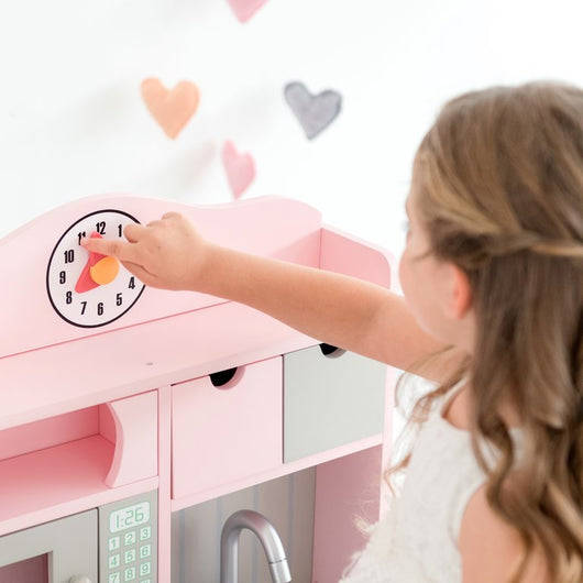 Teamson Kids Little Chef Florence, Kids Pretend Kitchen, Pink/Gray!

-Brand new in the box 