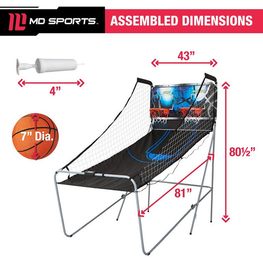 MD Sports Best Shot 2-Player 81 inch Foldable Arcade Basketball Game!

-Brand nee in the box