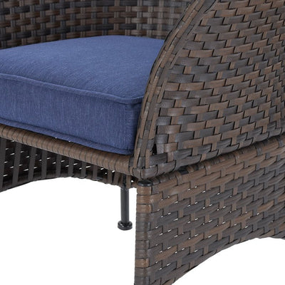 Mainstays Arlington Glen 4 Piece Wicker Leisure Set, Blue!

-Brand new and assembled 