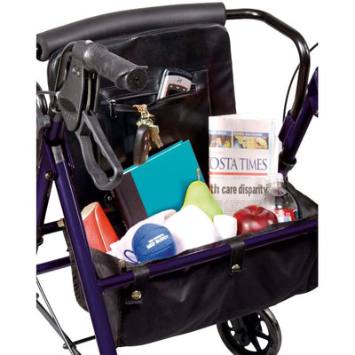 Carex Rollator Walker with Padded Seat, 6-inch Wheels, Cushioned Back Support and Storage Pouch, Black!

-Brand new out of the box 