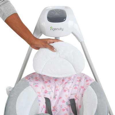 Ingenuity SimpleComfort Multi-Direction Compact Baby Swing with Vibrating Seat - Cassidy (Pink)!

-Brand new in the box 