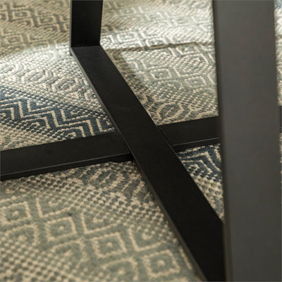 Walker Edison 30" Metal Wrap Round Coffee Table - Dark Walnut with Black Base!

-Brand new and assembled