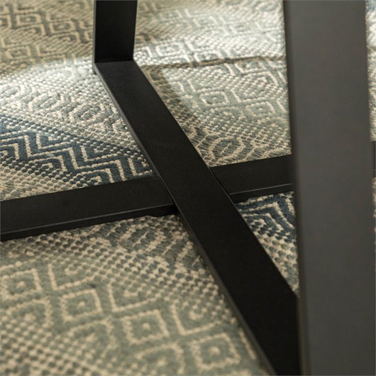 Walker Edison 30" Metal Wrap Round Coffee Table - Dark Walnut with Black Base!

-Brand new and assembled
