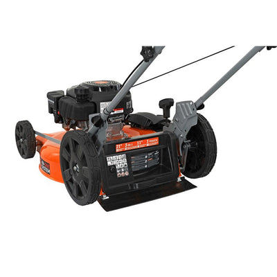 YARDMAX 21 in. 170cc Gas Walk Behind Push Lawn Mower with High Rear Wheels! (USED)

-Used but was tested and works great (Is Missing Bagger & Side Discharge)