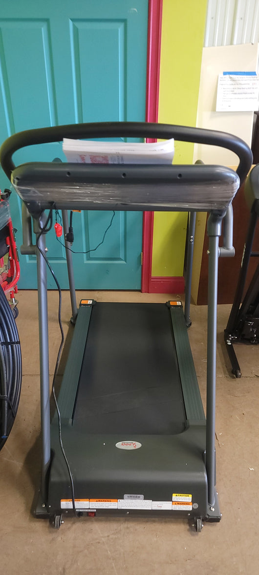 Sunny Health & Fitness Recovery Walking Pad Treadmill Machine, Low Profile Deck, Handrails for Mobility/Balance Support SF-T7857!

-Brand new and assembled, does have very small crack in plastic from shipping, does not affect functionality 