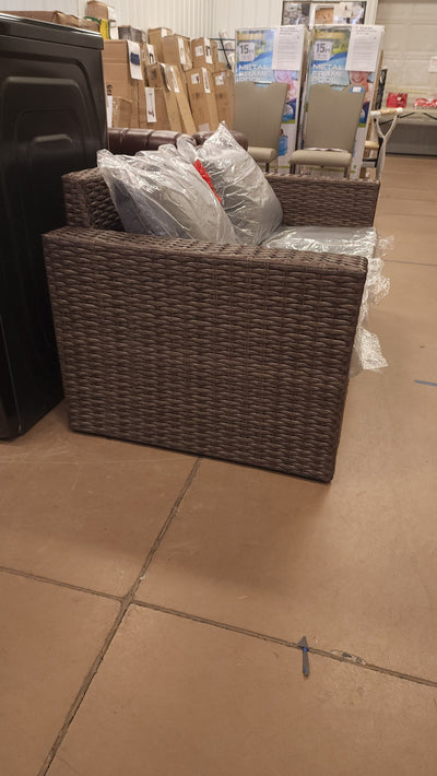 Better Homes & Gardens Wicker Outdoor Loveseat W/Cushions!

-New and assembled
