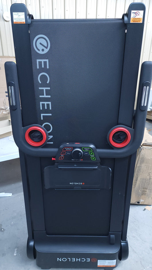Echelon Stride Sport Auto-Fold Compact Treadmill with 12 Levels of Incline!

-Brand new and assembled but the wheels are not perfect from shipping. Treadmill does not roll very well, functionality is perfect though