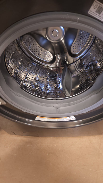 LG  TurboWash 360 Smart Wi-Fi Enabled 4.5-cu ft High Efficiency Stackable Steam Cycle Front-Load Washer (Black Steel) ENERGY STAR! (USED)

-USED - TESTED & WORKS GREAT (Does have some very light scratchs, photos shown