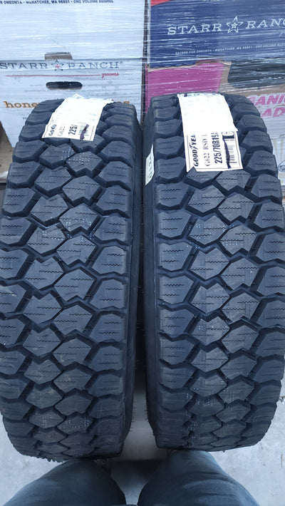 Goodyear G622 RSD ULT 225/70R19.5 129 Drive Commercial Tire, Set of 2!

-Brand new out of the box 