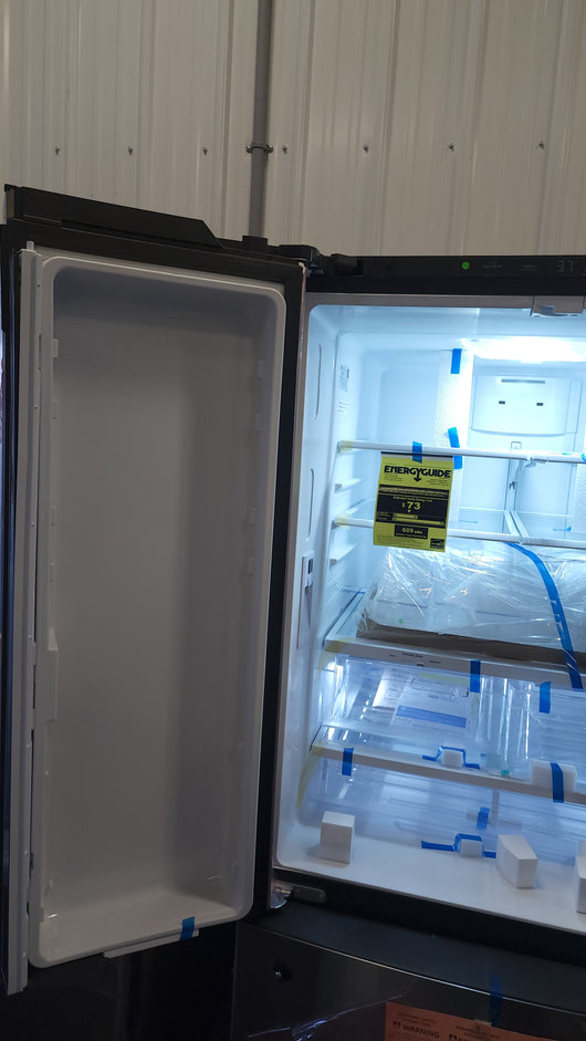 GE  24.8-cu ft French Door Refrigerator with Ice Maker (Stainless Steel) ENERGY STAR!

-Brand new but may have some small scratchs from shipping, photos shown