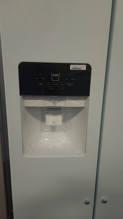 Whirlpool  21.4-cu ft Side-By-Side Refrigerator with Ice and Water Dispenser and Can Caddy - White!

-Brand new but is scratch/dented from shipping 

-AUTOMATICALLY 20% OFF