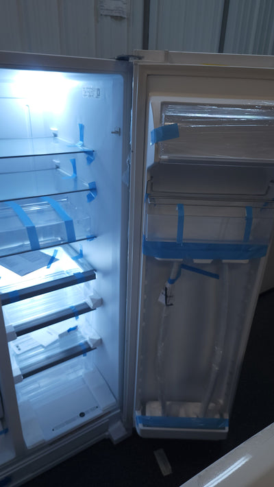Whirlpool  21.4-cu ft Side-By-Side Refrigerator with Ice and Water Dispenser and Can Caddy - White!

-Brand new but is scratch/dented from shipping 

-AUTOMATICALLY 20% OFF