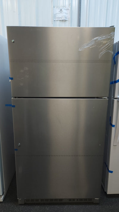 Whirlpool  20.5-cu ft Top-Freezer Refrigerator, Fingerprint Resistant Stainless Steel!

-Brand new, photos shown