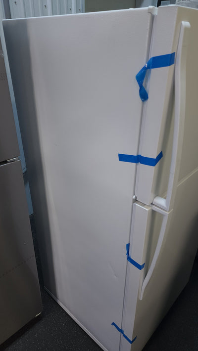 Whirlpool  14.3-cu ft Top-Freezer Refrigerator - White!

-Brand new, has minor scratchs from shipping. Photos shown (Is missing top hinge plstic cover)