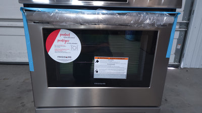 Frigidaire  30-in Smooth Surface 5 Elements 5-cu ft Self-Cleaning Freestanding Electric Range (Easycare Stainless Steel)!

-Brand new, has one very small indent on the bottom left side, photos shown