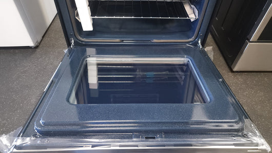 Samsung  30-in Smooth Surface 5 Elements 6.3-cu ft Self-Cleaning Air Fry Convection Oven Freestanding Electric Range (Fingerprint Resistant Stainless Steel)!

-Brand new out of the box