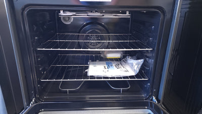 GE  30-in Smooth Surface 5 Elements 5.3-cu ft Self-Cleaning Air Fry Convection Oven Freestanding Electric Range (Fingerprint-resistant Stainless Steel)!