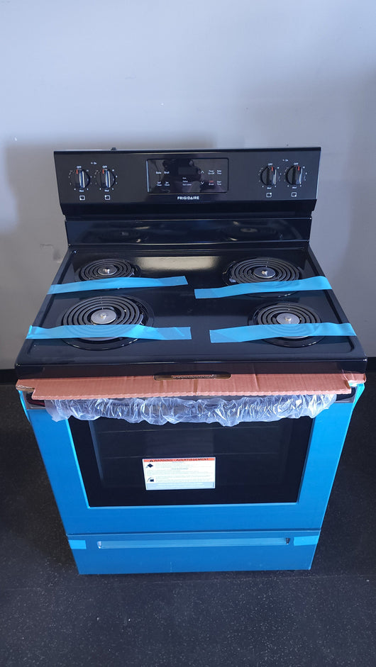 Frigidaire  30-in Coil Top Surface 4 Elements 5-cu ft Self-Cleaning Freestanding Electric Range (Easycare Stainless Steel)!