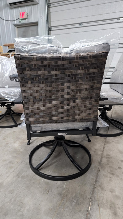 Better Homes & Gardens 5Pc Elmdale Chairs W/Black Better Homes & Gardens Rought Iron Table!

-Brand new and assembled