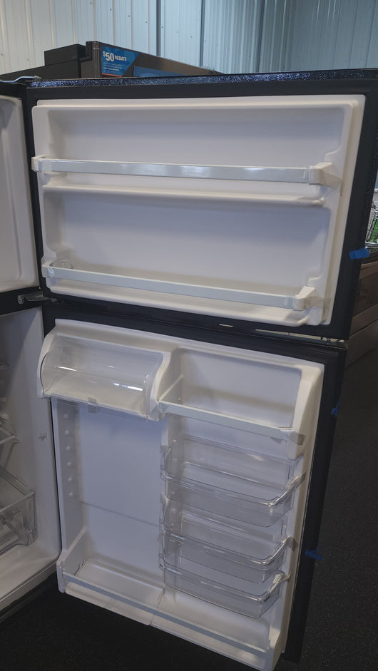 Whirlpool  20.5-cu ft Top-Freezer Refrigerator - Black!

-Brand new out of the box 

-(AUTOMATICALLY %20 OFF AT CHECKOUT!!! - MAKING PRICE $575)