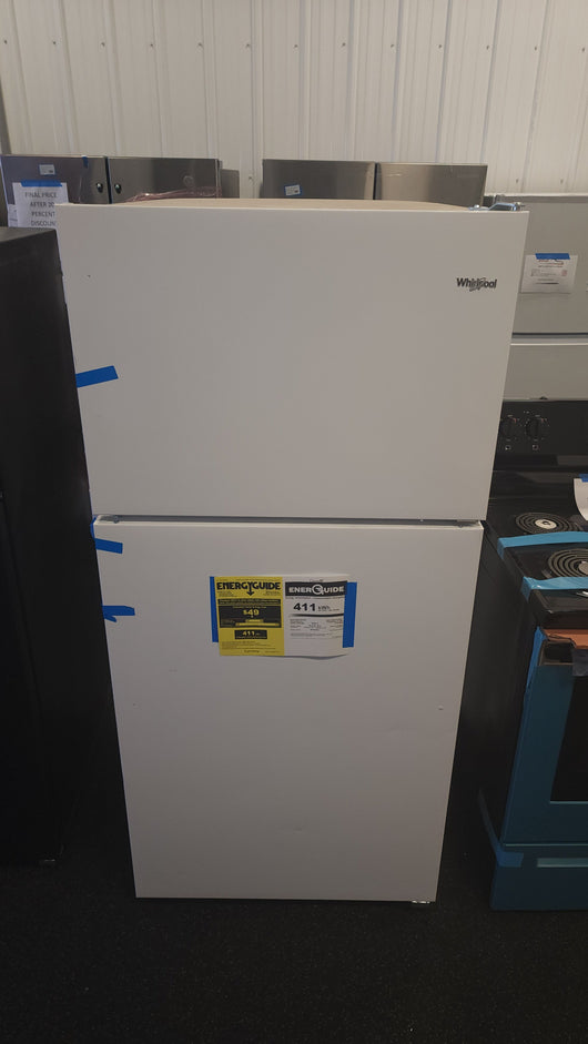 Whirlpool  18-cu ft Top-Freezer Refrigerator - White!

-Brand new never used, may have small scratch/dents from shipping, photos shown

-(AUTOMATICALLY 20% OFF AT CHECKOUT!!! - MAKING PRICE $439)