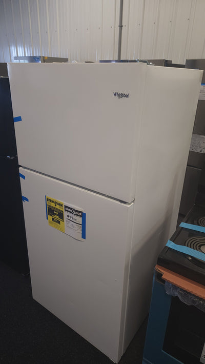 Whirlpool  18-cu ft Top-Freezer Refrigerator - White!

-Brand new never used, may have small scratch/dents from shipping, photos shown

-(AUTOMATICALLY 20% OFF AT CHECKOUT!!! - MAKING PRICE $439)