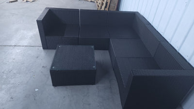Brown Wicker Sectional Sofa W/Square Coffee Table!

-Brand new - (Missing Cushions - Sectional & Coffee Table Only)