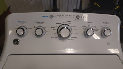 GE  4.5-cu ft High Efficiency Agitator Top-Load Washer (White)!

-USED - TESTED & WORKS GREAT!

-AUTOMATICALLY 20% OFF AT CHECKOUT!!! - (PRICE AFTER 20% = $439)