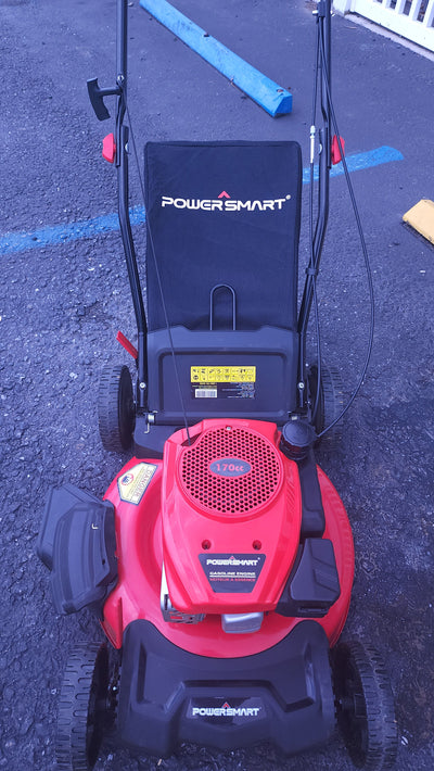 PowerSmart  21" 3-in-1 170cc Gas Self Propelled Lawn Mower! (USED)  -Used, was tested and works great