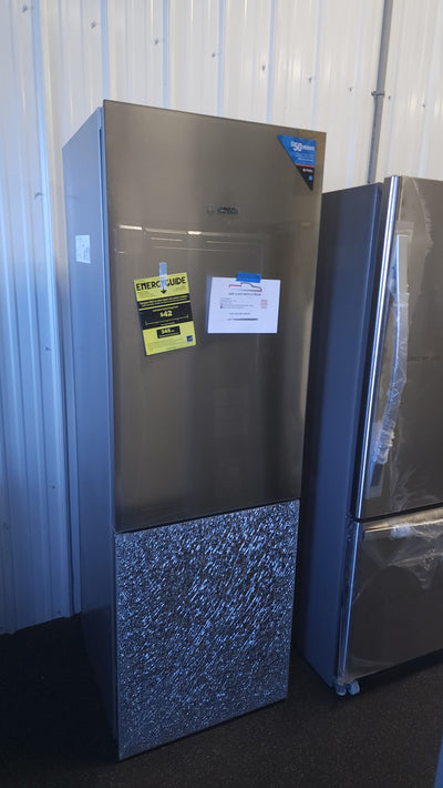 Bosch 800 Series Free-standing Fridge-Freezer with Freezer at Bottom, Glass Door 23.5'' Stainless Steel! (NEW NEVER USED - SEE DESCRIPTION)

-CLEARANCE ITEM!!! (AUTOMATICALLY 20% OFF AT CHECKOUT!! - PRICE AFTER 20% = $799.00)