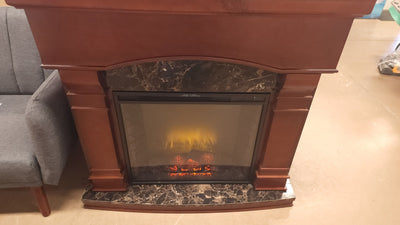Bold Flame 47” Electric Fireplace in Walnut!! NEW & ASSEMBLRD - SEE PHOTOS