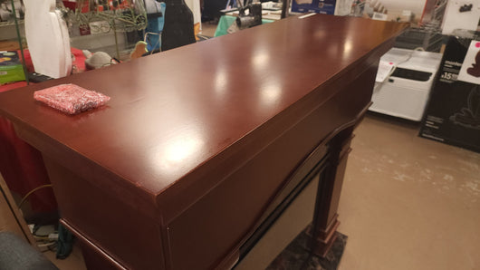 Bold Flame 47” Electric Fireplace in Walnut!! NEW & ASSEMBLRD - SEE PHOTOS
