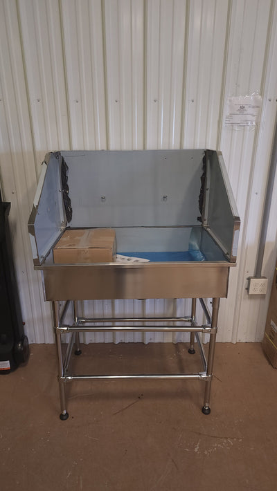VEVOR 38 inch Dog Grooming Tub Stainless Steel Professional Pet Bathing Tub Small Medium Pet Grooming Tub with Faucet and Accessories Dog Washing Station Pet Bath Tub!

-Brand new and assembled (Accessories are in the original box)