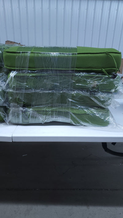 Mainstays 8pc Set of Green Outdoor Cushions!

-Brand new never used
